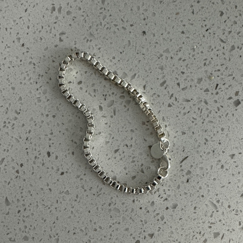 Silver Box Chain Bracelet